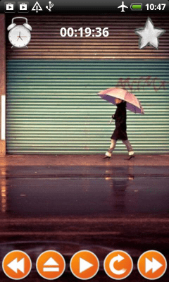 Screenshot of the application Sounds of rain - #5