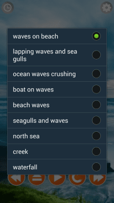 Screenshot of the application Sounds of the Sea - #2
