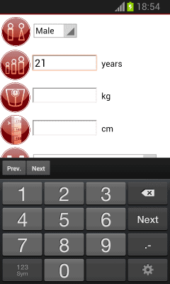 Screenshot of the application calorie calculator free - #2