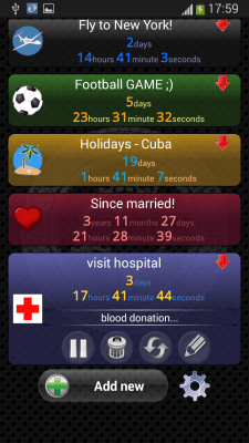 Screenshot of the application Countdown timer - #1