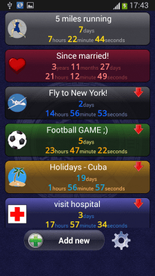 Screenshot of the application Countdown timer - #3