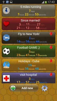 Screenshot of the application Countdown timer - #4
