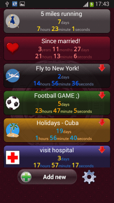 Screenshot of the application Countdown timer - #5