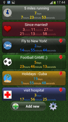 Screenshot of the application Countdown timer - #6