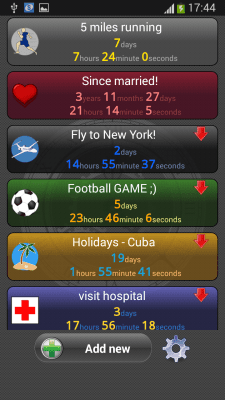 Screenshot of the application Countdown timer - #7