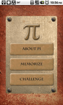 Screenshot of the application Pi (3.14159...) - #1