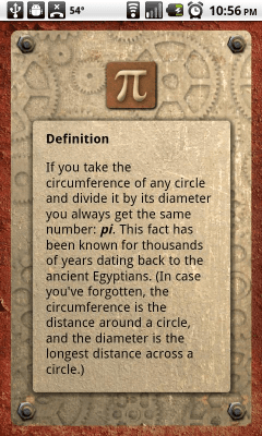Screenshot of the application Pi (3.14159...) - #3