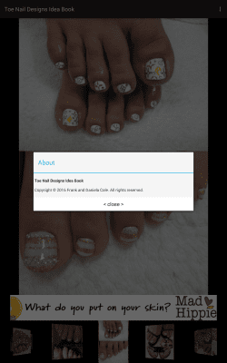 Screenshot of the application Toe Nail Designs Idea Book - #2