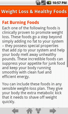 Screenshot of the application Weight Loss & Healthy Foods - #2