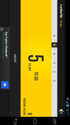 Screenshot of the application Runtastic Sit-Ups Press - #3