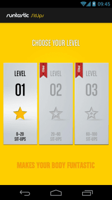Screenshot of the application Runtastic Sit-Ups Press - #5