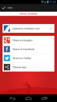 Screenshot of the application Runtastic Squats - #7