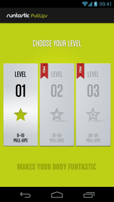 Screenshot of the application Runtastic Pull-Ups - #5