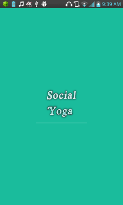 Screenshot of the application Social Yoga - #3