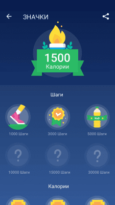 Screenshot of the application Pedometer - Step & Calorie Counter - #4