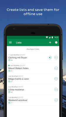 Screenshot of the application Geocaching - #4