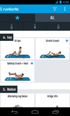 Screenshot of the application Runtastic Six Pack Perfect abs - #2