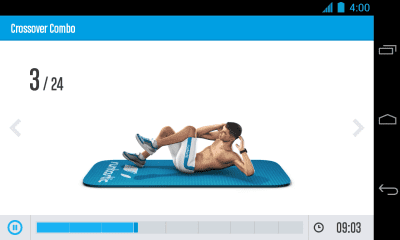 Screenshot of the application Runtastic Six Pack Perfect abs - #3