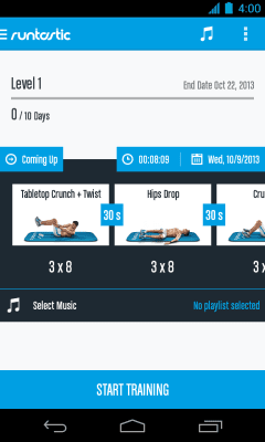 Screenshot of the application Runtastic Six Pack Perfect abs - #6