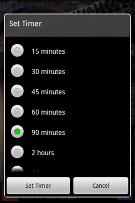 Screenshot of the application Rain Sounds for Sleep - #3