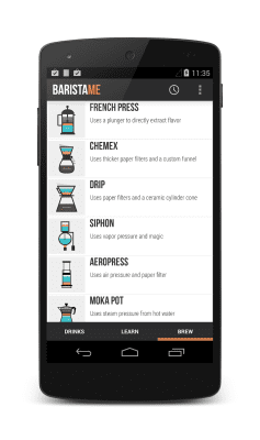 Screenshot of the application Baristame - Coffee Guide FREE - #2