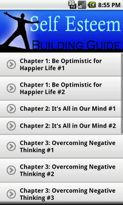 Screenshot of the application Self Esteem Building Guide - #1