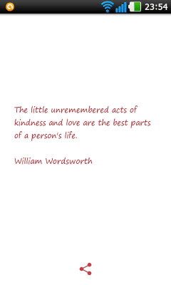 Screenshot of the application Aphorisms about love - #4