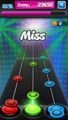 Screenshot of the application Rock Hero - #7
