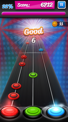 Screenshot of the application Rock Hero - #8