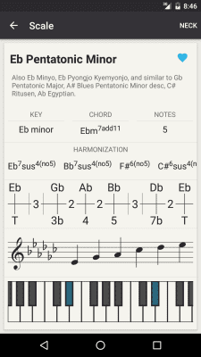Screenshot of the application Chord! Free (Guitar Chords) - #2