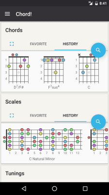 Screenshot of the application Chord! Free (Guitar Chords) - #3