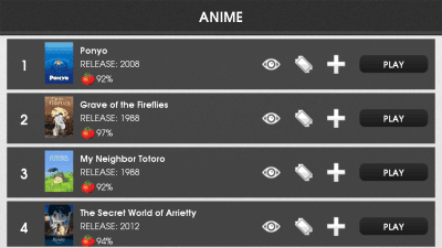 Screenshot of the application Trailerpop - #8