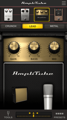 Screenshot of the application AmpliTube UA - #1