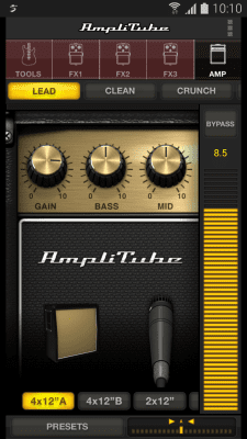 Screenshot of the application AmpliTube Free/SamsungProAudio - #1