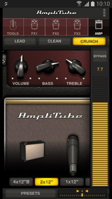 Screenshot of the application AmpliTube Free/SamsungProAudio - #5
