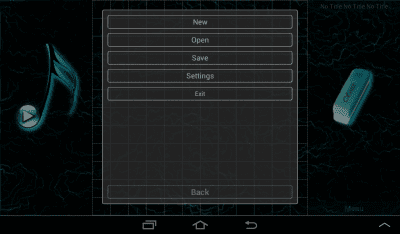 Screenshot of the application Astro Music - #9