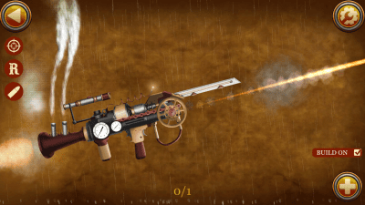 Screenshot of the application Steampunk weapon simulator - #1