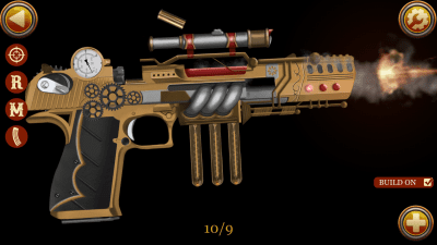 Screenshot of the application Steampunk weapon simulator - #3