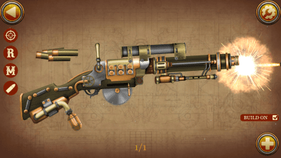 Screenshot of the application Steampunk weapon simulator - #4
