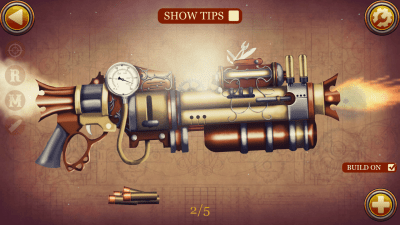 Screenshot of the application Steampunk weapon simulator - #5