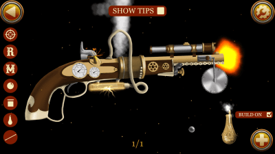 Screenshot of the application Steampunk weapon simulator - #6