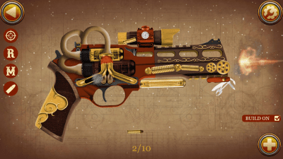 Screenshot of the application Steampunk weapon simulator - #8