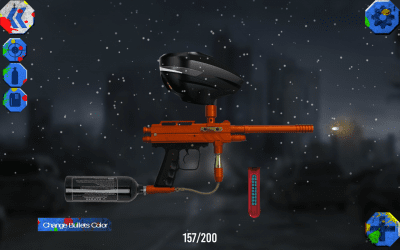 Screenshot of the application Paintball weapon simulator eWeapons - #1