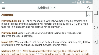 Screenshot of the application Bible Verses - #6
