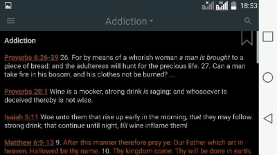 Screenshot of the application Bible Verses - #8