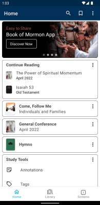 Screenshot of the application Evangelical Library - #1