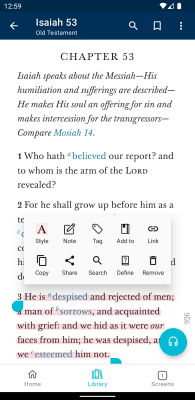 Screenshot of the application Evangelical Library - #3