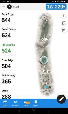 Screenshot of the application Golfshot: Golf GPS - #8