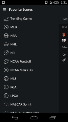 Screenshot of the application Sportacular - #2