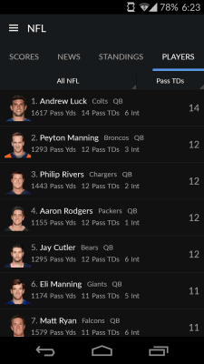 Screenshot of the application Sportacular - #6